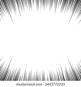 Línea de velocidad de diseño de cómic Elemento de ilustración vectorial