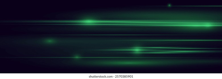 Speed ​​light lines effect. Vector illustration