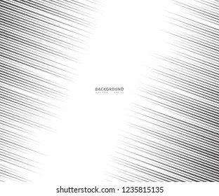 Speed lines Flying particles  pattern, Fight stamp Manga graphic texture, Comic book speed horizontal lines on white background