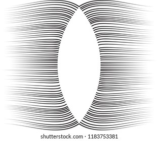 Speed lines Flying particles Seamless pattern, Fight stamp Manga graphic texture, Comic book speed horizontal lines on white background