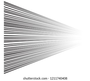 Speed lines Flying particles Seamless pattern, Fight stamp Manga graphic texture, Comic book speed horizontal lines on white background