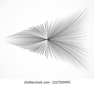 Speed lines Flying particles Seamless pattern, Fight stamp Manga graphic texture, Comic book speed horizontal lines on white background