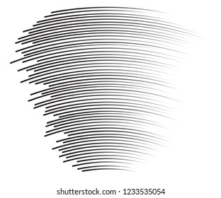 Speed lines Flying particles Seamless pattern, Fight stamp Manga graphic texture, Comic book speed horizontal lines on white background