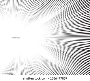 Speed lines Flying particles Seamless pattern, Fight stamp Manga graphic texture, Comic book speed horizontal lines on white background