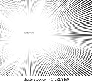 Speed lines Flying particles Seamless pattern, Fight stamp Manga graphic texture, Comic book speed horizontal lines on white background
