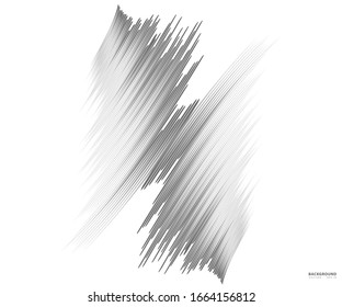 Speed lines Flying particles Seamless pattern, Fight stamp Manga graphic texture, Comic book speed horizontal lines on white background