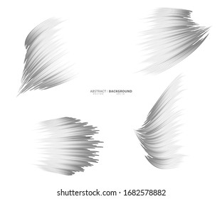 Schnelle Linien Fliegende Teilchen Nahtlose Muster, Gefechte Stempel Manga Grafik Textur, Comic Buch Geschwindigkeit horizontalen Linien auf weißem Hintergrund.
