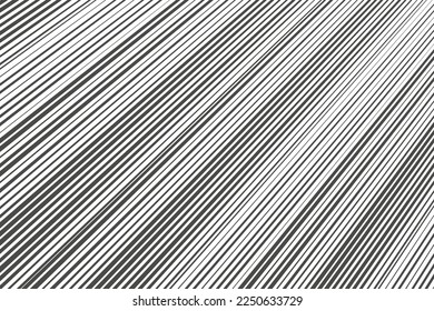 Speed lines in frame for manga comics book. Radial motion background. Monochrome explosion and flash glow. Vector illustration