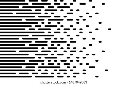 Speed Lines Gradient Pattern Vector Texture Black Elements On White Background