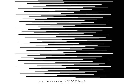 Speed lines Gradient seamless pattern Vector texture Fast effect design Black elements on white background