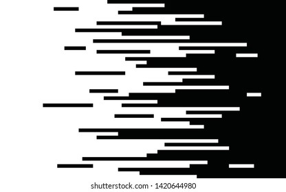 Speed Lines Gradient Seamless Pattern Vector Texture Fast Effect Design Black Elements On White Background