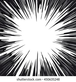 Speed Lines. Graphic Explosion. Design Element. Vector Illustration