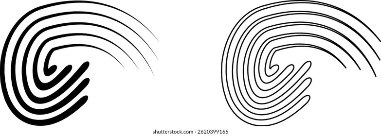 Speed lines icon set of fast motion symbols. Comic and manga books speed lines vector collection isolated on transparent background Manga speed frame superhero action explosion elements for web or app
