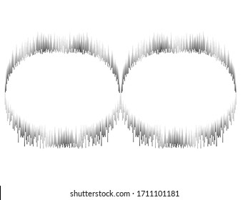 Speed Lines in infinity Form . Vector Illustration .Technology  Logo . Design element . Abstract Geometric shape .
