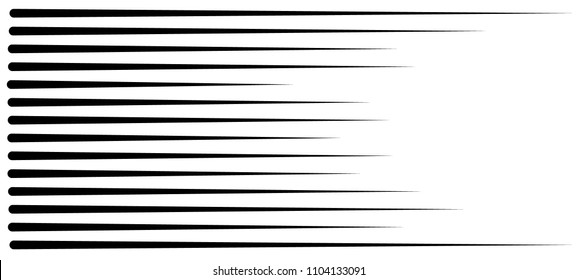 Speed lines isolated set. Sun rays or star burst Black vector elements Isolated.Set of different simple black vector speed lines.