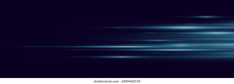 The speed of the lines of light. On a black background.