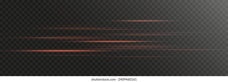 Die Geschwindigkeit der Lichtlinien. Auf schwarzem Hintergrund.