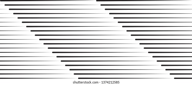 Speed Lines in linear Form . Vector Illustration .Technology  Logo . Design element . Abstract Geometric shape . 