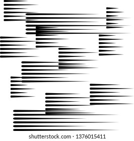 Speed Lines in linear Form . Vector Illustration .Technology  Logo . Design element . Abstract Geometric shape . 