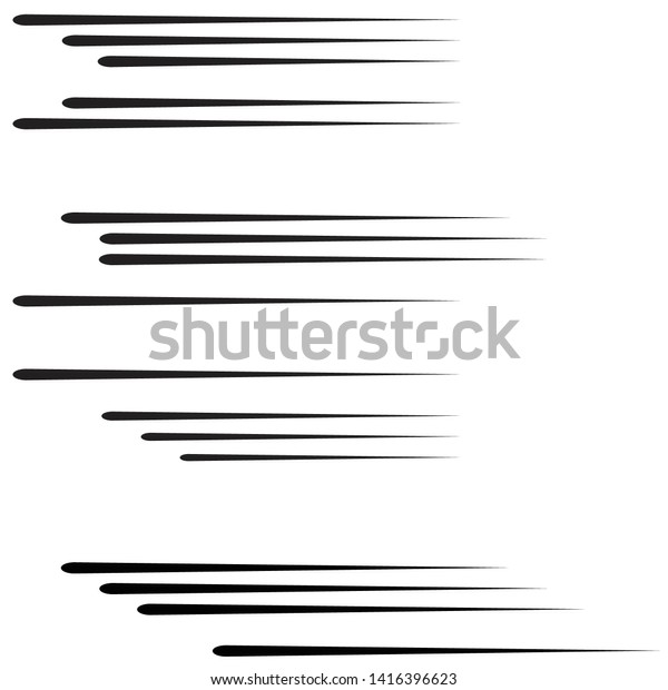 Speed Lines Linear Form Vector Illustration Stock Vector (Royalty Free ...