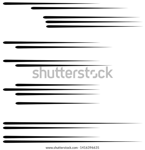 Speed Lines Linear Form Vector Illustration Stock Vector (Royalty Free ...