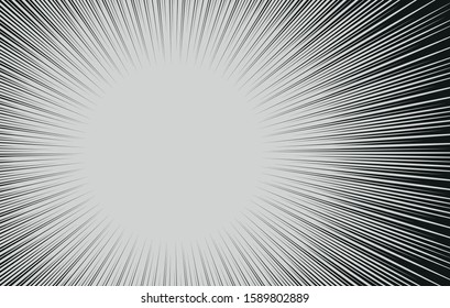 Speed lines Manga frame , Cartoon background , Comic book action lines  , Comic background vector illustration