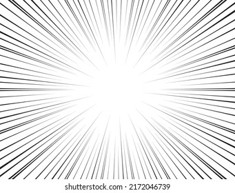Speed lines Manga frame , Comic book action lines , Cartoon background , Comic background vector illustration