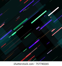 Speed Lines, Stripes Seamless Pattern. Lines, Polygons Seamless Hi Tech Background Texture. Packaging, Ad, Fashion Pattern Design. Fabric Ornament with Stripes