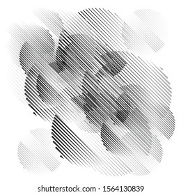 Speed Lines . Vector Illustration .Technology  Logo . Design element . Abstract Geometric shape . 