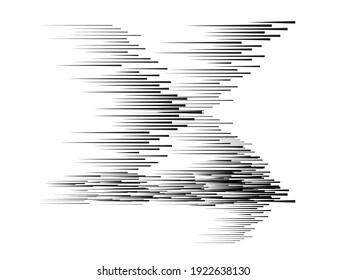 Speed Lines  . Vector Illustration .Technology  Logo . Design element . Abstract Geometric shape . 