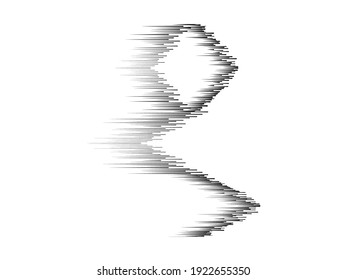 Geschwindigkeitslinien . Vektorgrafik.Technologie Logo . Design-Element. Abstrakte Geometrische Form. 