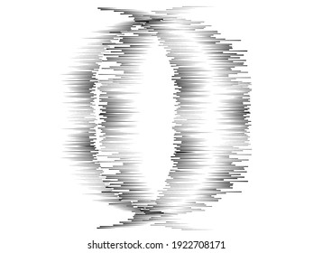 Speed Lines . Vector Illustration .Technology  Logo . Design element . Abstract Geometric shape . 