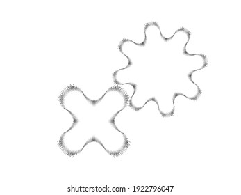Speed Lines . Vector Illustration .Technology  Logo . Design element . Abstract Geometric shape . 