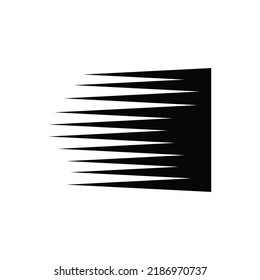 Speed lines vector isolated on white background. Easily editable vector png.