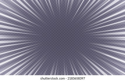 Speed lines  zoom in motion effect  light color trails  manga movement frame concept  Speed light  stars in motion  radial overlay vector backdrop 