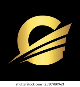 Speed Logo combine with letter G vector template