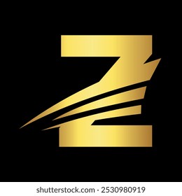 Speed Logo combine with letter Z vector template