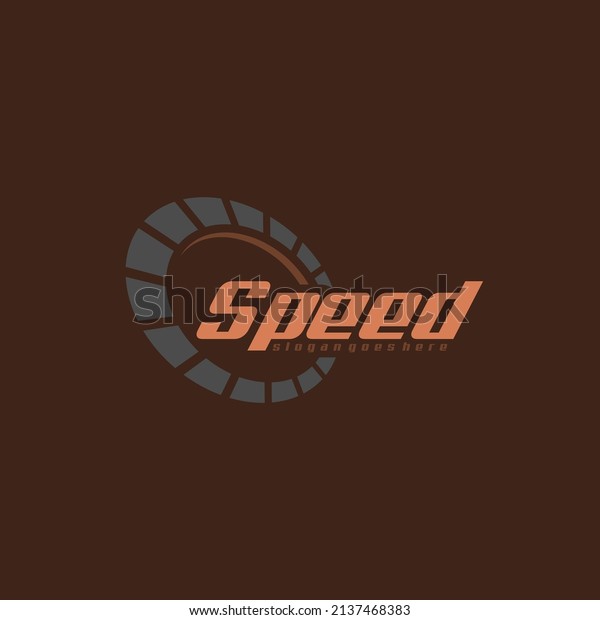 Speed Logo Design Concept Vector. Speedometer
Logo Template