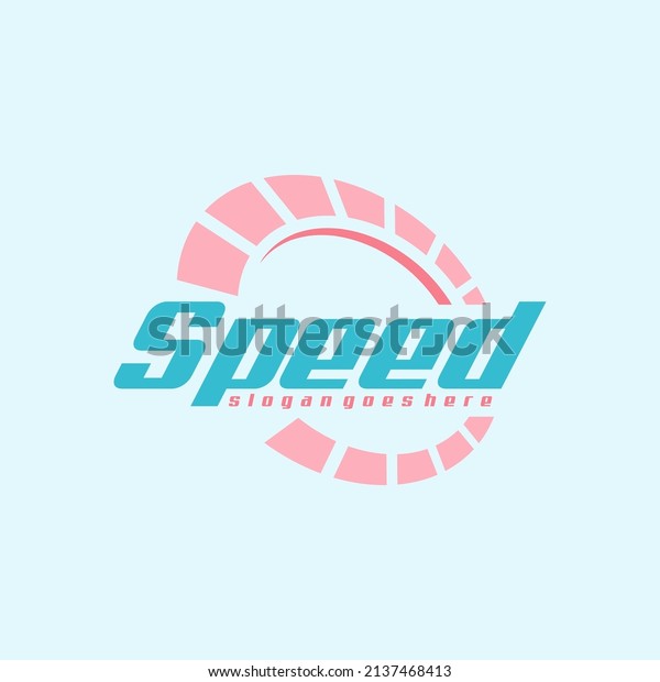 Speed Logo Design Concept Vector. Speedometer
Logo Template