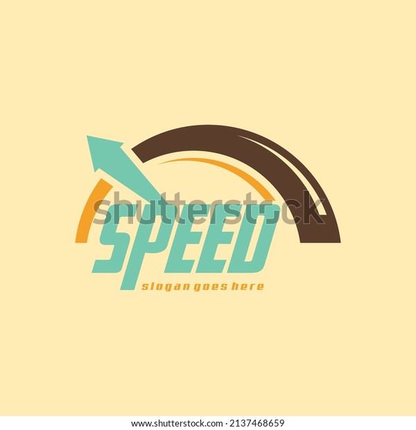 Speed Logo Design Concept Vector. Speedometer\
Logo Template