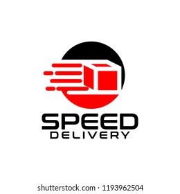 Speed Logo Design. Fast Logo Vector Template
