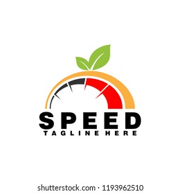 Speed Logo Design. Fast Logo Vector Template