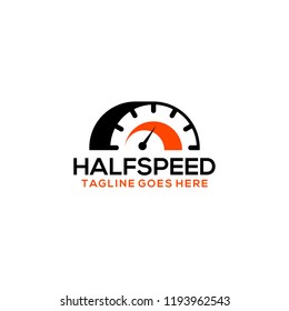 Speed Logo Design. Fast Logo Vector Template