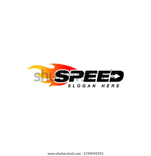 speed logo design with flame effect.\
speedometer vector icon with flame effect\
illustration