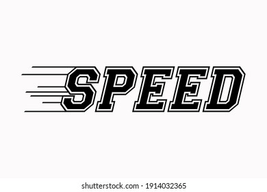 Speed Logo Design Inspiration Speed Text Stock Vector (Royalty Free ...