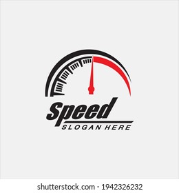 Speed logo design, silhouette speedometer symbol icon vector,speed Auto car Logo Template vector illustration icon design