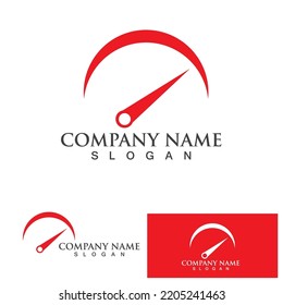 Speed logo design, silhouette speedometer symbol icon vector,speed Auto car Logo Template vector illustration icon design