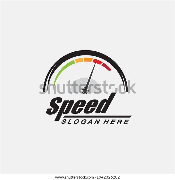 speed logo design vector