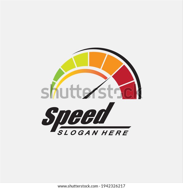 Speed
logo design, silhouette speedometer symbol icon vector,speed Auto
car Logo Template vector illustration icon
design
