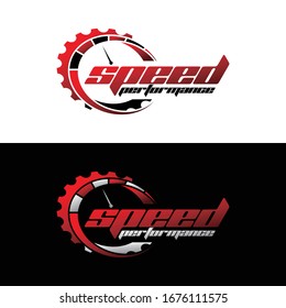 Speed Logo Design Speedometer Icon Logo Stock Vector (Royalty Free ...